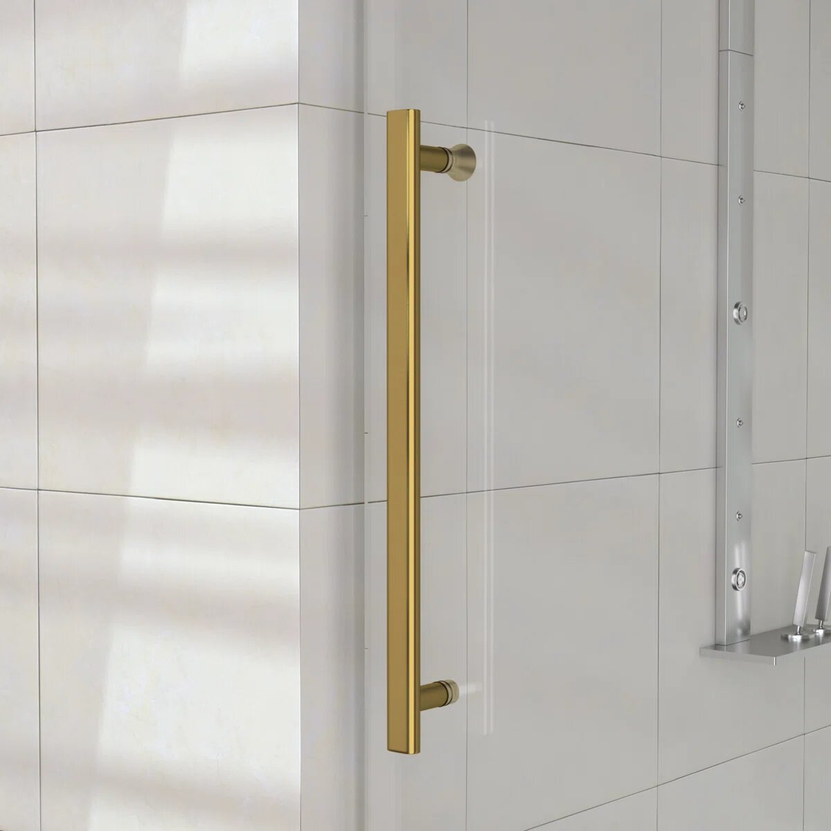60" Frameless Sliding Shower Door - Stainless Steel Hardware